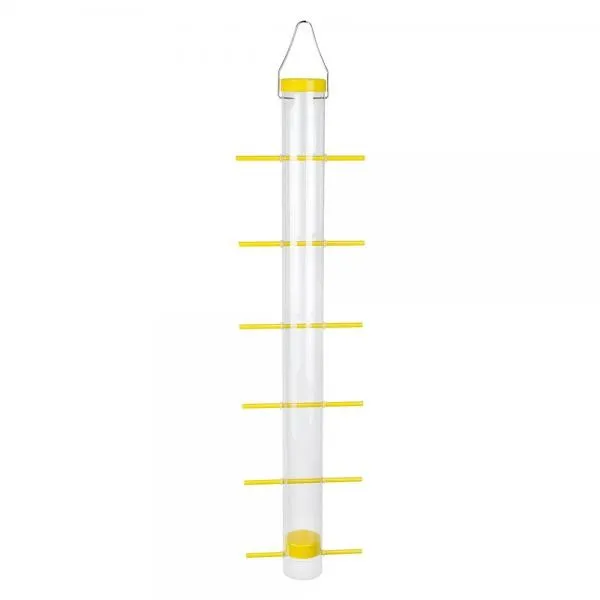Yellow Single Tube Finch Feeder